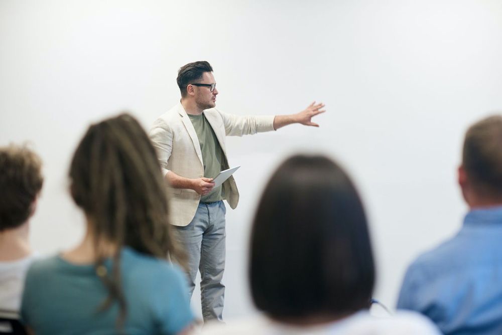Teacher Giving Lecture