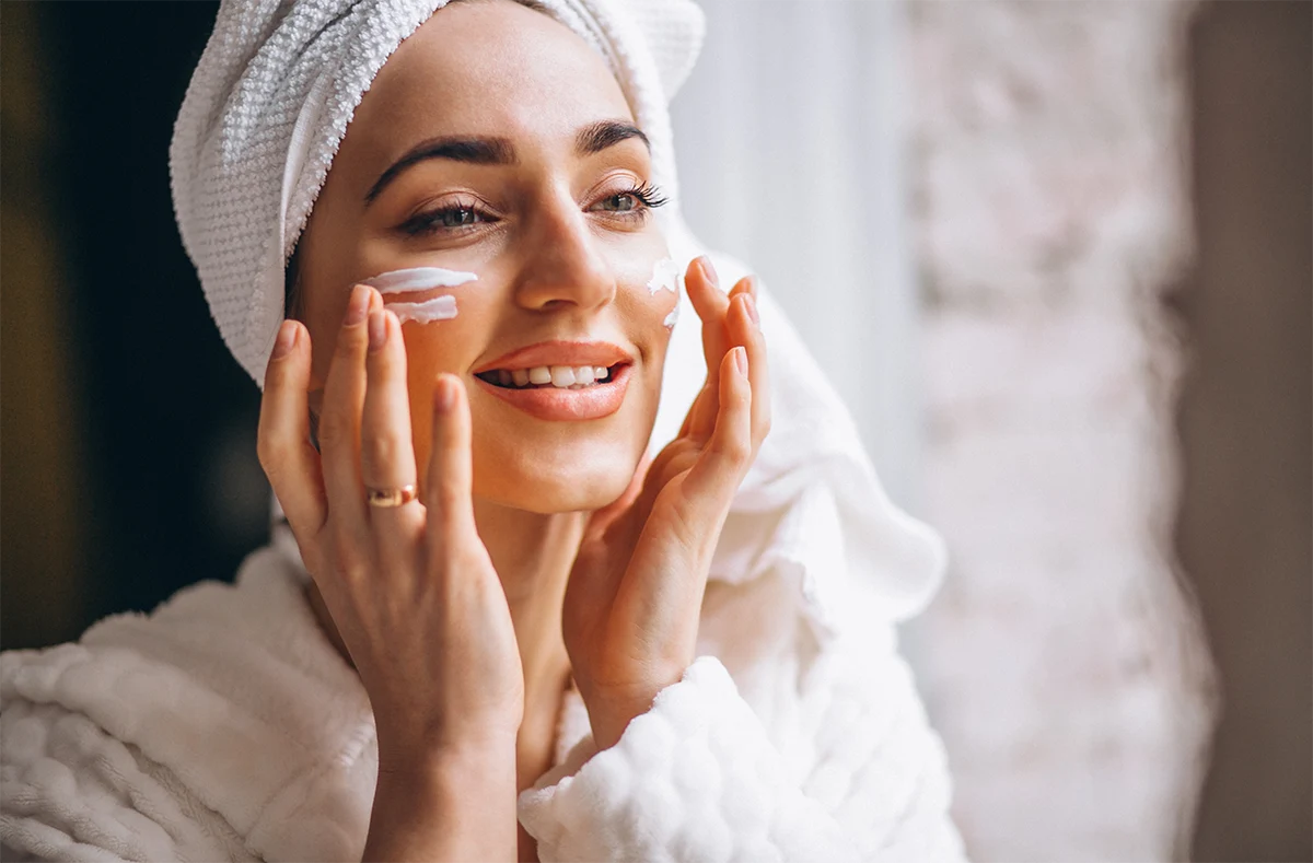 Woman Applying Slugging